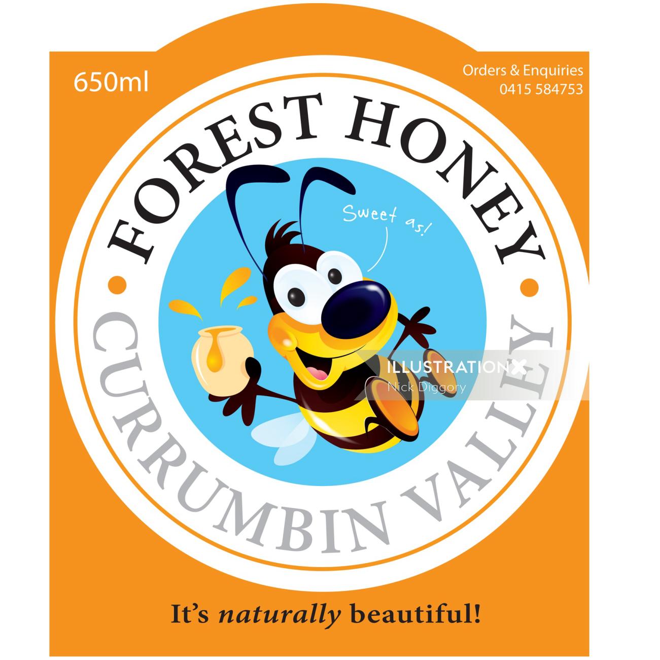 Graphic logo Forest Honey
