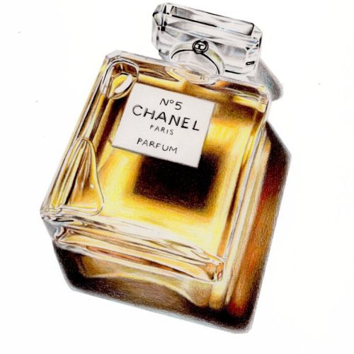 Photorealistic Painting Of Chanel Number Five