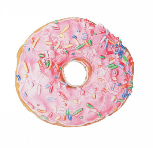 Pink sprinkles donut study