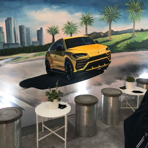 Urus Lamborghini Mural