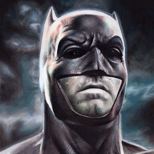 Mixed Media Portrait Of Batman