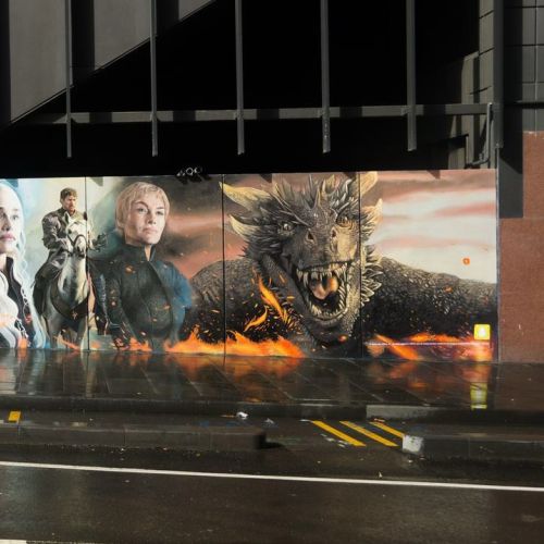 Game of Thrones hand painted mural