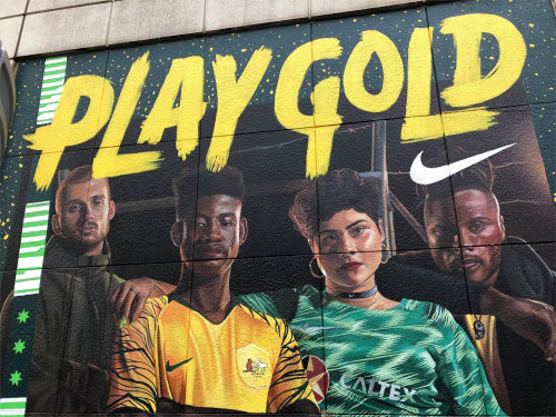 Nike 2018 World Cup mural