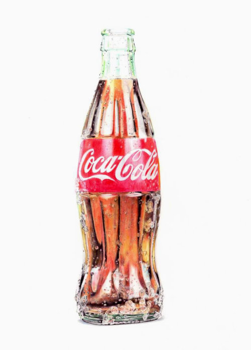 Pencil Drawing Of Coca Cola Bottle