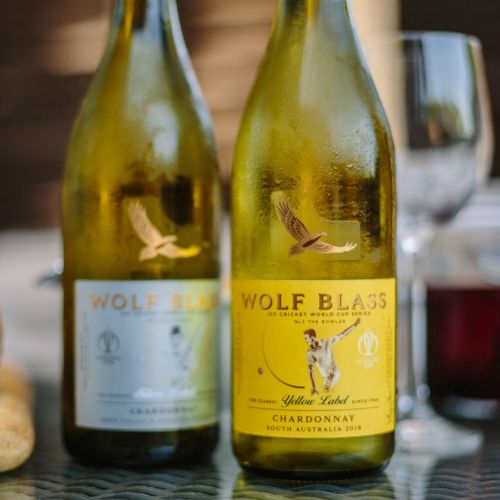 wolf blass wines yellow label limited edition, cricket world cup