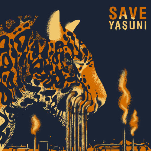 Design de cartaz de capa para o Parque Nacional Save Yasuni