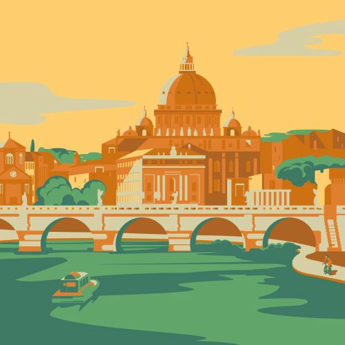 Poster design of Rome 
