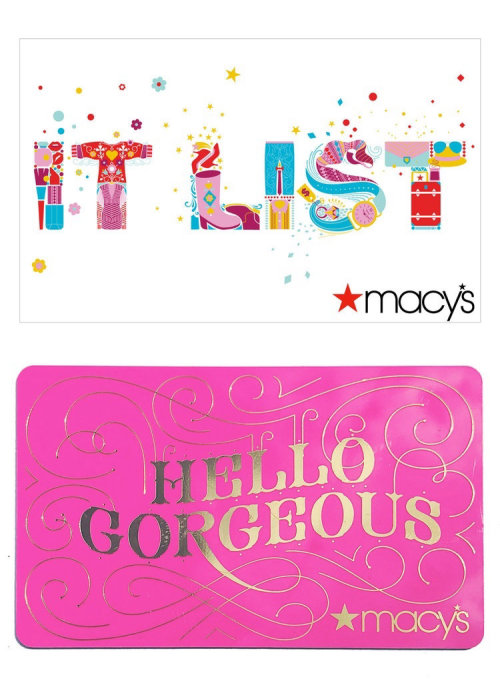 Graphic design of Macy's Gift Card