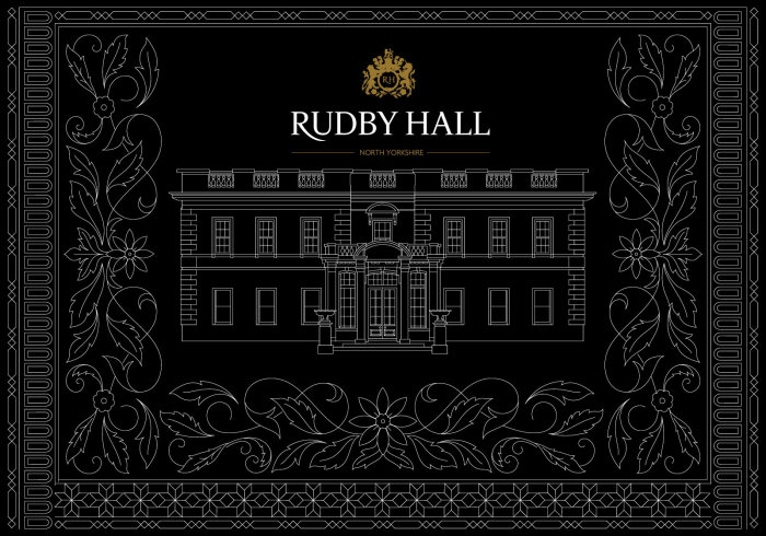 Decorative illustration of Rudby Hall Architecture