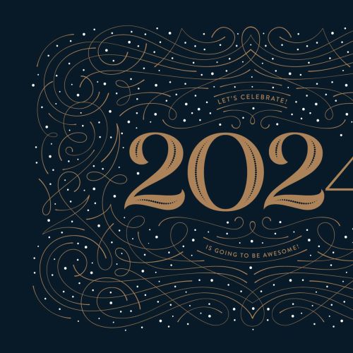 2024 New Year greetings card