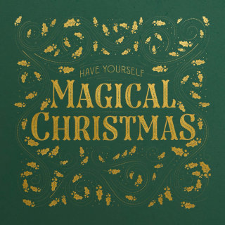 Ilustración decorativa de tarjeta de Navidad