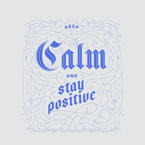 Typographic Keep Calm poster
