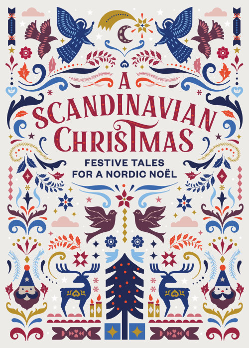 Gráfico Um design de capa de Natal escandinavo