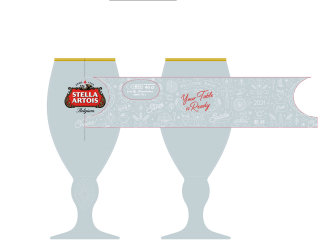 Stella Artois 圣杯的装饰图案