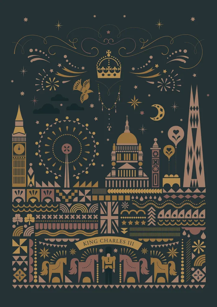 Vector design of King Charles Coronation Celebrations