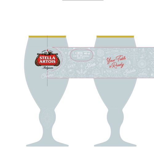 Stella Artois beer glass design
