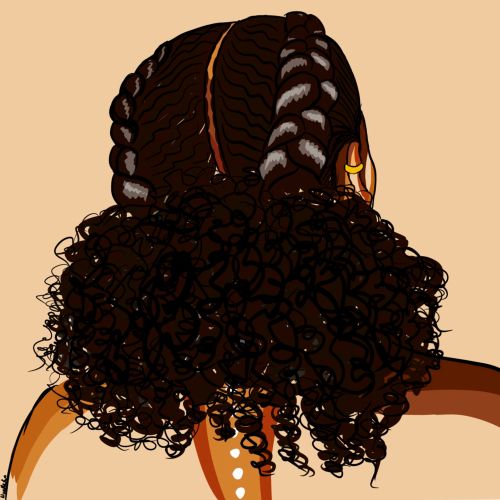 Low Puff hairstyle illustration by NoelleRx