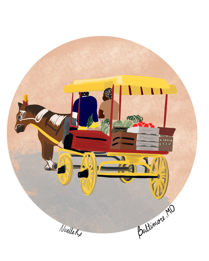 Baltimore Produce Cart
