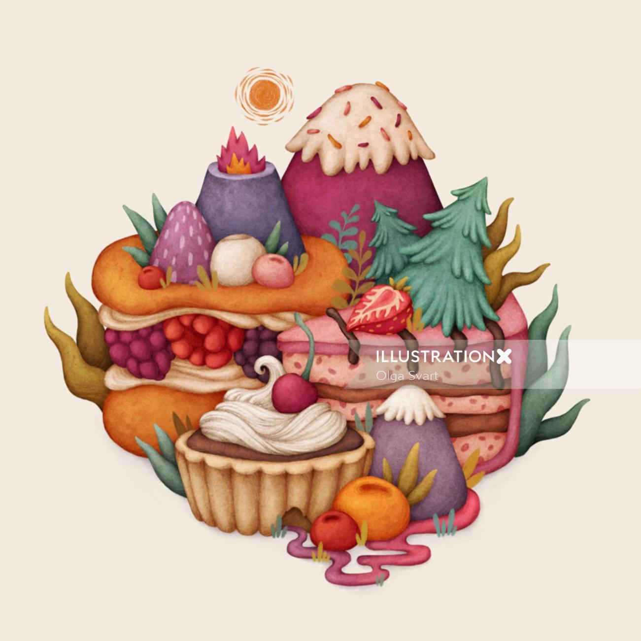 Art of cakes and pastries