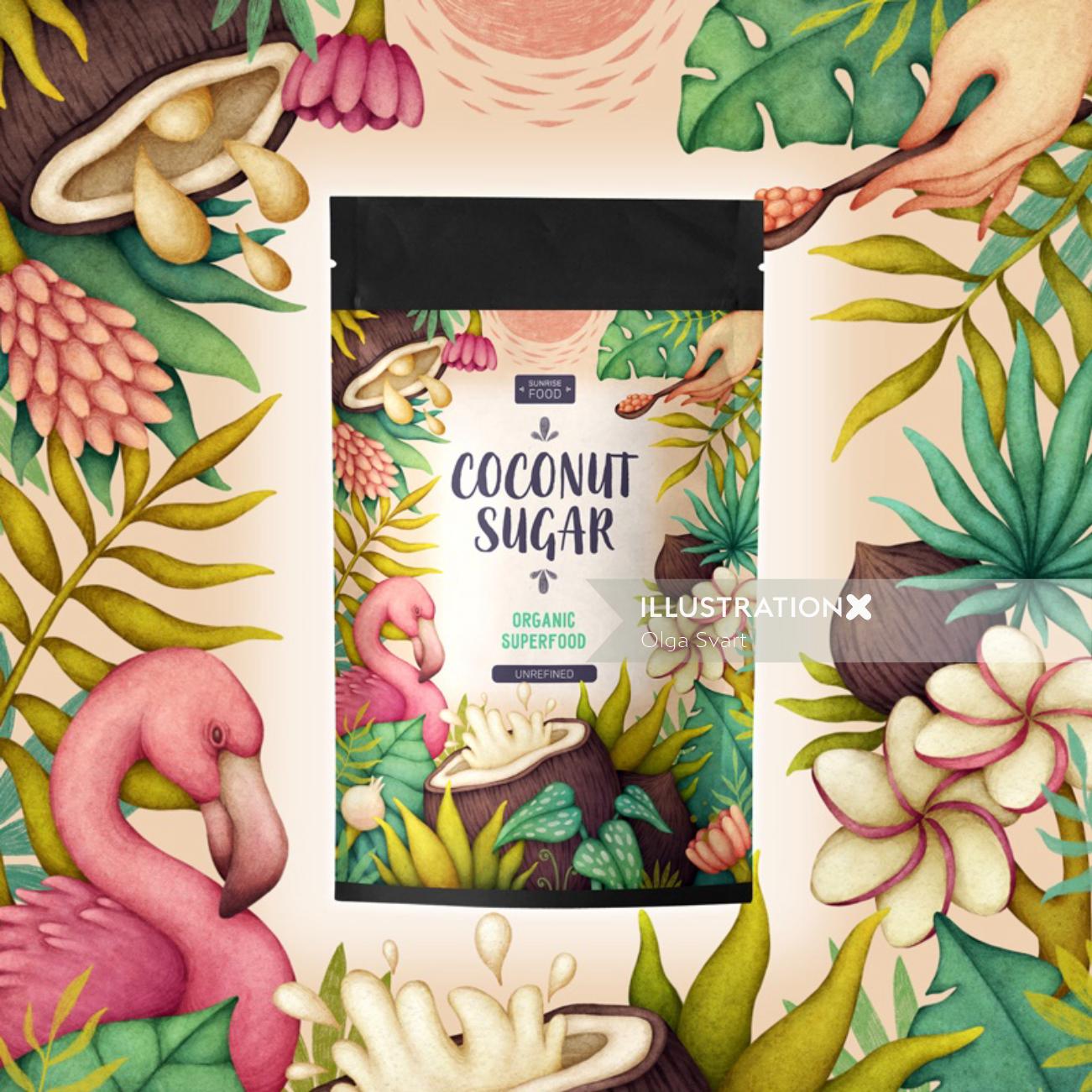 Packaging design of coconut sugar