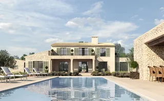 3d / CGI House with swimming pool