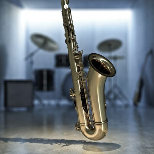 3d / CGI saxophone