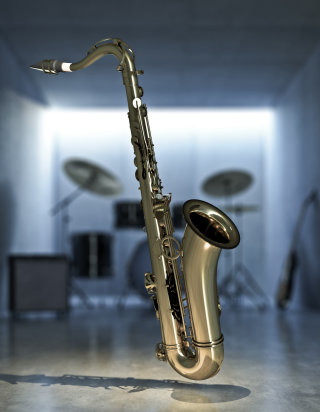 Saxophone 3D / Image de synthèse