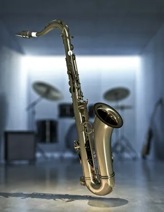 3d / CGI saxophone