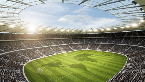 3D / CGI football stadium