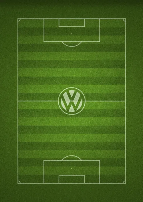 Aerial view of Fussball Spielfeld