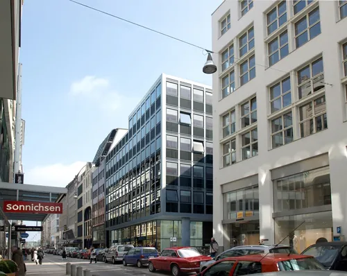Conception architecturale de la rue Bürogebäude 