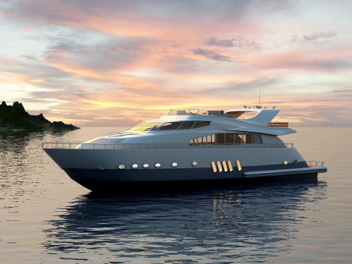 Yacht de luxe 3D / CGI