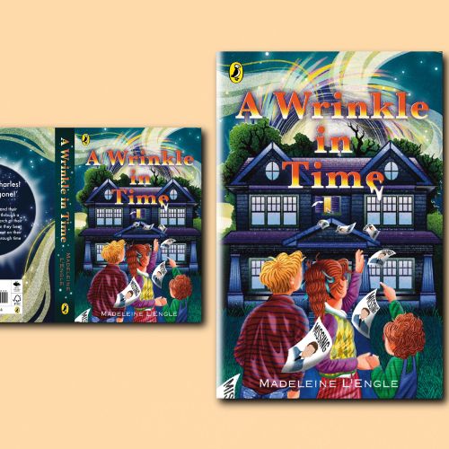 Book cover for A Wrinkle in Time by Oliver Li illustration