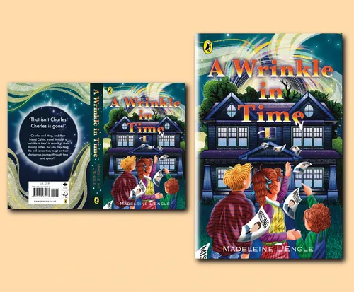 Book cover for A Wrinkle in Time by Oliver Li illustration