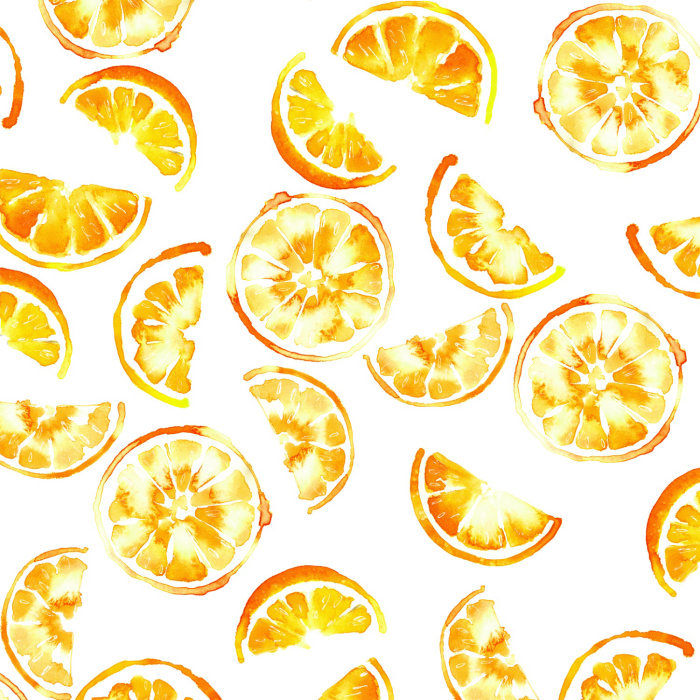 Sliced oranges as a visual metaphor