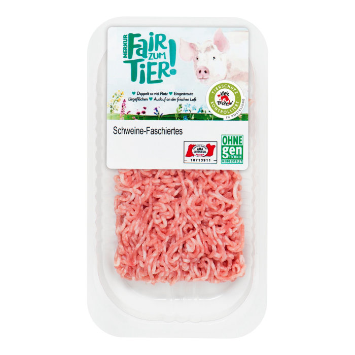Tierschutz Schweine-Faschiertes packaging
