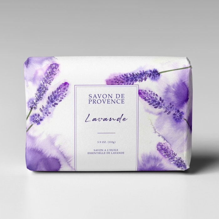 Packaging art of Lavender soap