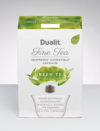 Embalagem de chá verde Dualit
