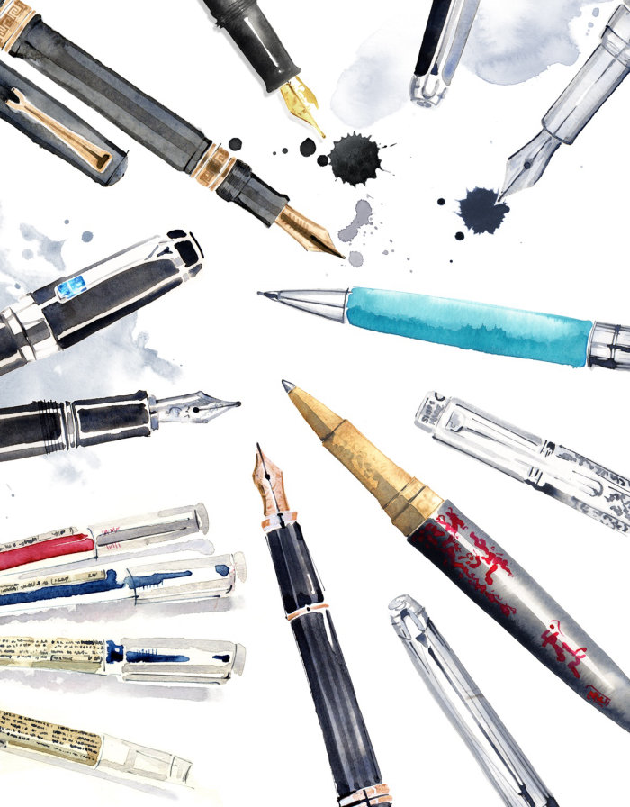 Peinture de stylo plume