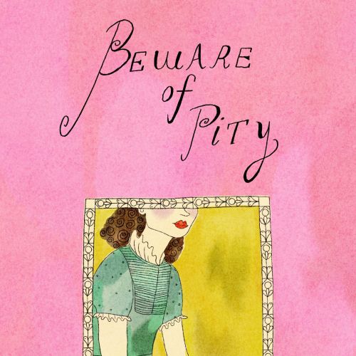 Illustration of woman in vintage dress from Beware of Pity by Ollie Wootton