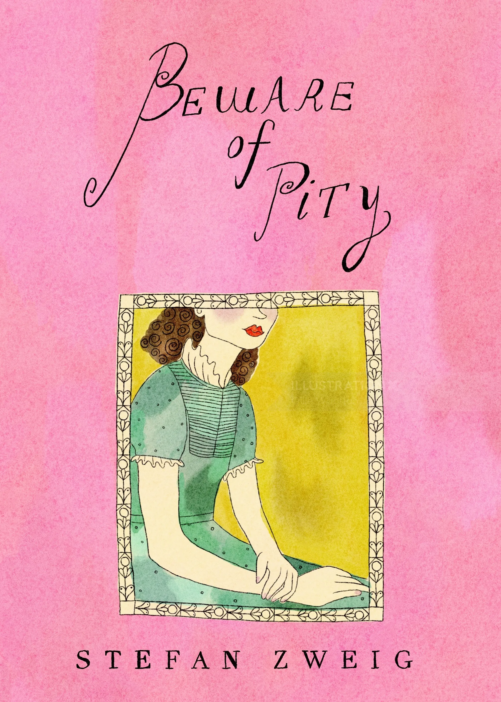 Illustration d'une femme en robe vintage tirée de Beware of Pity d'Ollie Wootton