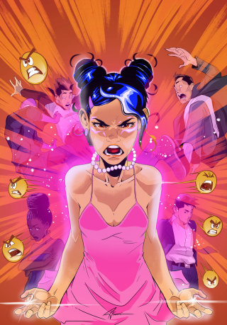 Personagem de desenho animado Zoe perderá o controle de seus poderes?