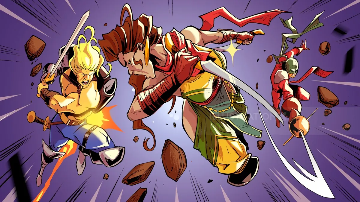 Energetic cartoon characters in action by PJ Kaiowa