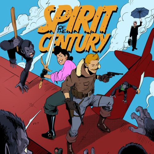 Action-packed comic scene from Spirit of the Century by PJ Kaiowa