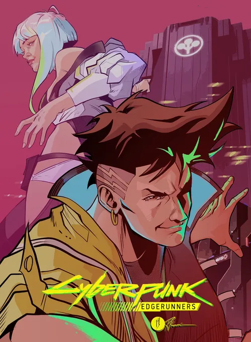 PJ Kaiowa artwork featuring Cyberpunk Edgerunners characters
