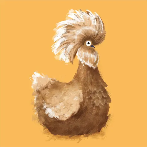 Animals Golden polish chicken
