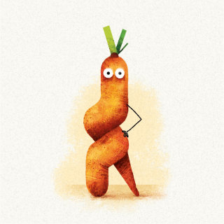 Zanahoria retorcida