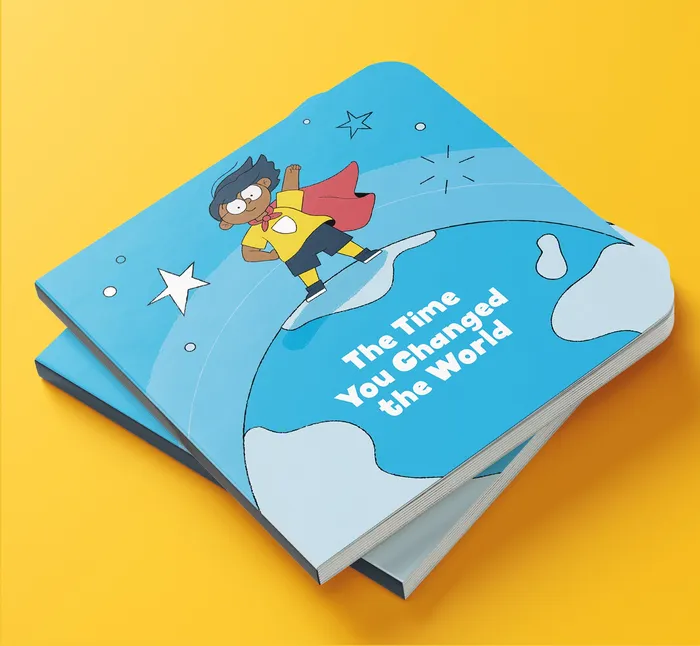 "The Times You Changed the World" board book cover design