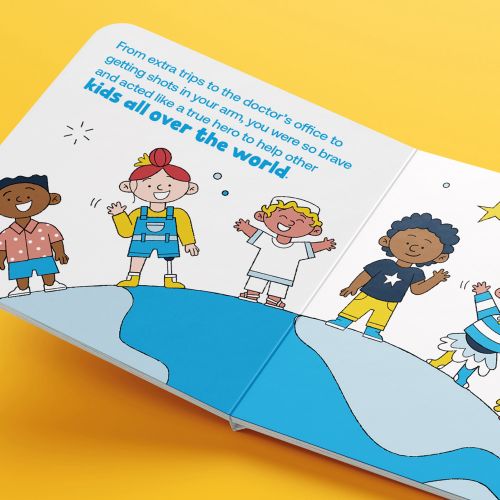 Board book for kids who helped trial a COVID vaccine