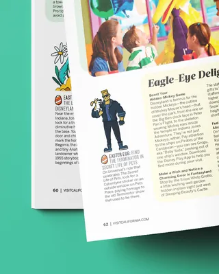 Illustration of family on a colorful amusement park ride by Paperface